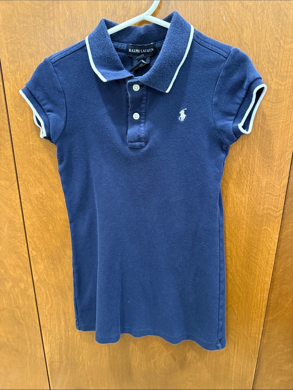 Ralph Lauren Kids Polo Trio in Navy, Bright Pink & Light Pink Gingham - Picture 9 of 11